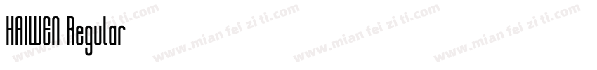 HAIWEN Regular字体转换